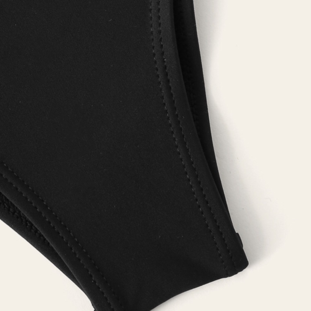 NWT Black Pom Pom Suit - Picture 2 of 5